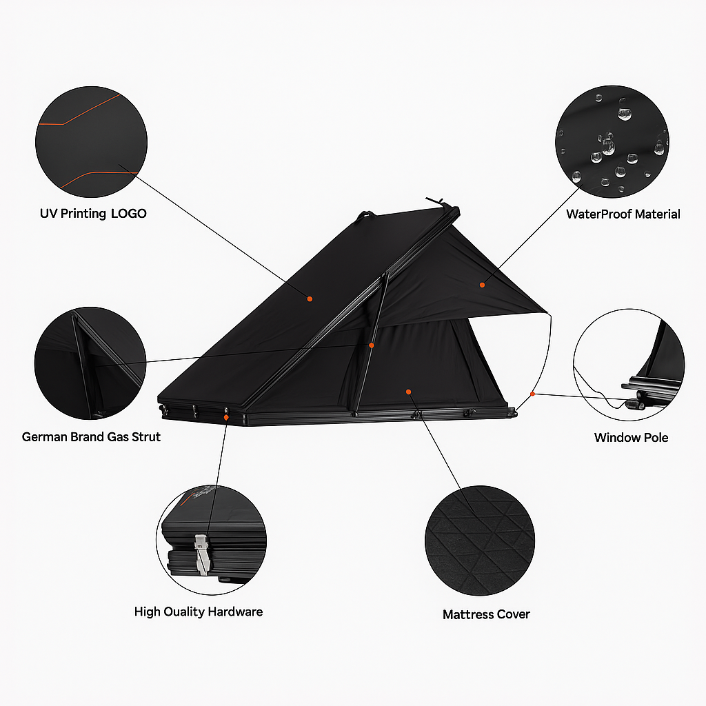 BlackPeak Ares Wedge Rooftop Camper Tent