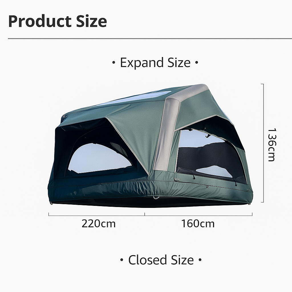 NordApex Halo Clamshell Rooftop Camper Tent – Wild Range Outdoors